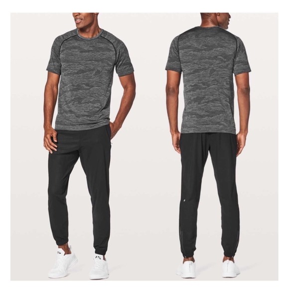 Lululemon Vent Tech Short Sleeve Shirt‎ Mens XL Grey Camo Athletic Fit Quick Dry - Picture 3 of 12